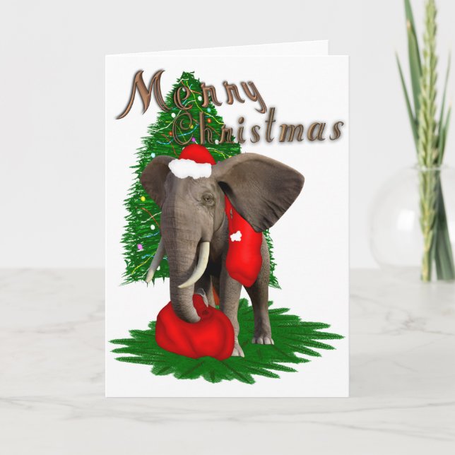 Tarjeta Navidades de África (Anverso)