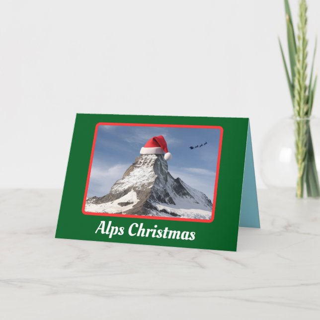 Tarjeta Navidades de Alpes (Anverso)