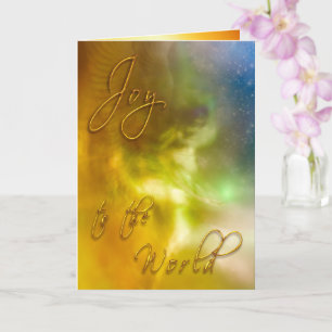 Tarjeta Navidades de Angel "JOY TO THE WORLD"