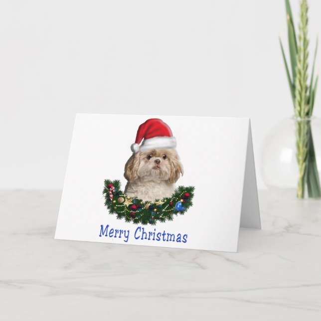 Tarjeta Navidades de animales (Anverso)