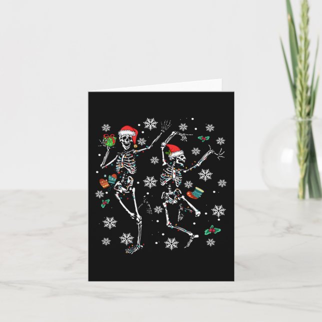 Tarjeta Navidades de árbol de navidad alumbran a Navidades (Anverso)