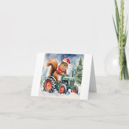 Tarjeta Navidades de ardilla