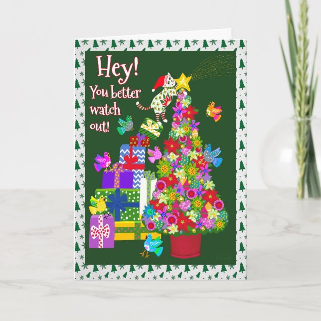 Tarjeta Navidades de arte folclórico de México (Anverso)