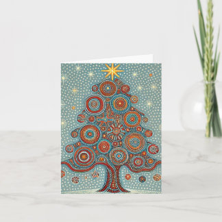 Tarjeta Navidades de arte tradicionales de Australia