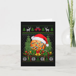 Tarjeta Navidades de baloncesto obsequios familiares Sport