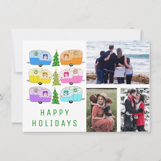 Tarjeta Navidades de barrio PERSONALIZADO RV de campaña 3  (Anverso)