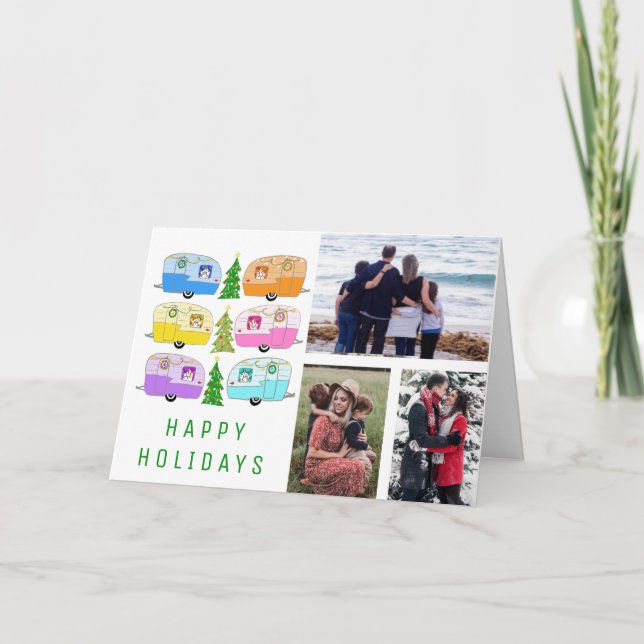 Tarjeta Navidades de barrio PERSONALIZADO RV de campaña 3  (Anverso)