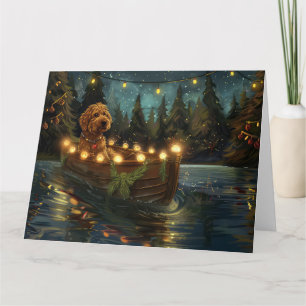 Tarjeta Navidades de Bernedoodle