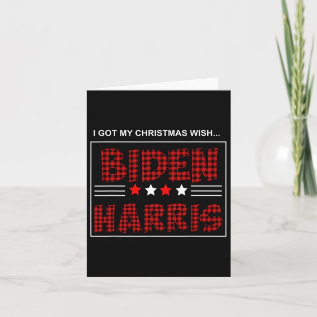 Tarjeta Navidades de Biden Kamala Harris 2020 (Anverso)