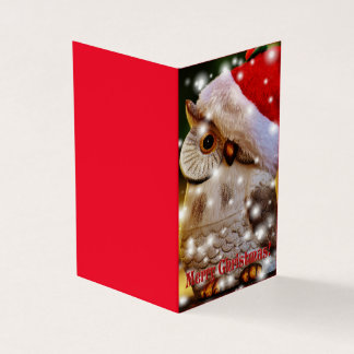 Tarjeta navidades de búho