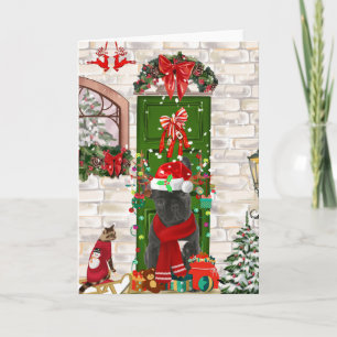Tarjeta Navidades de Bulldog de Francia