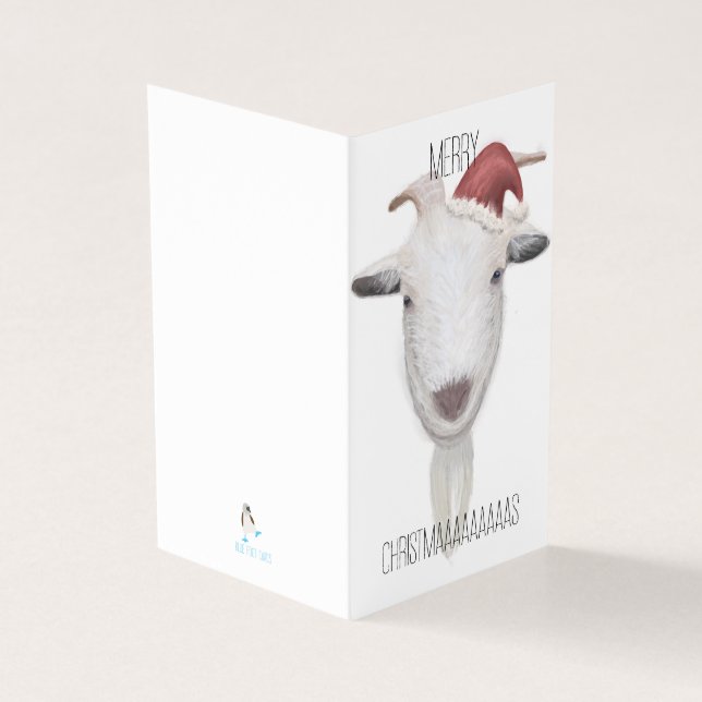Tarjeta Navidades de cabra (Exterior)