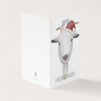 Tarjeta Navidades de cabra