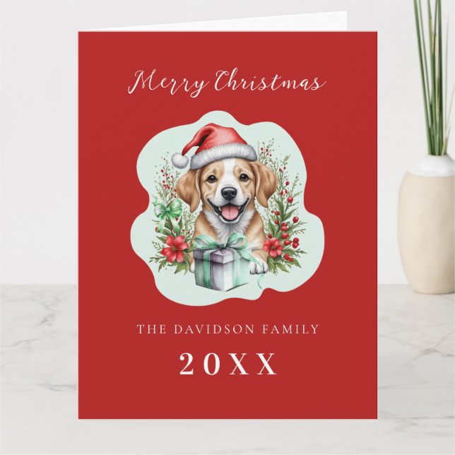 Tarjeta Navidades de Cachorros (Anverso)