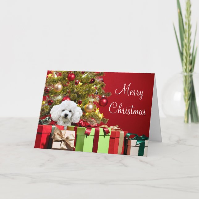 Tarjeta Navidades de cangrejo blanco (Anverso)