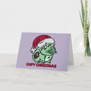 Tarjeta Navidades de Capybara