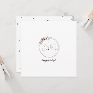 Tarjeta Navidades de Cat Happy Paw-Lidays