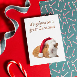 Tarjeta Navidades de cerdos de Guinea