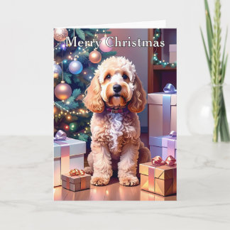 Tarjeta Navidades de Cockapoo