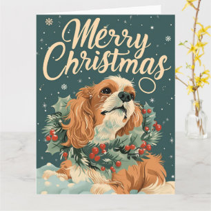 Tarjeta Navidades de Cocker Spaniel