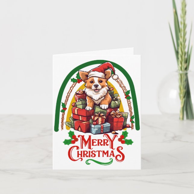 Tarjeta Navidades de Corgi (Anverso)