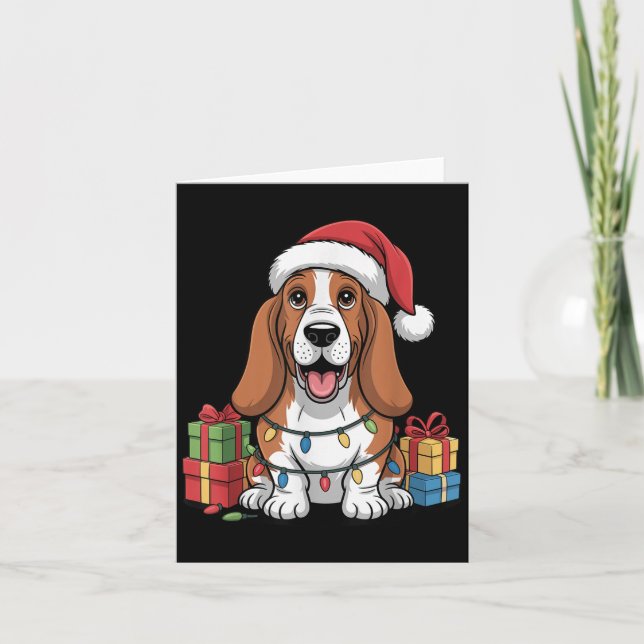 Tarjeta Navidades de Cuestas Apuestas Divertidas Perro Bho (Anverso)