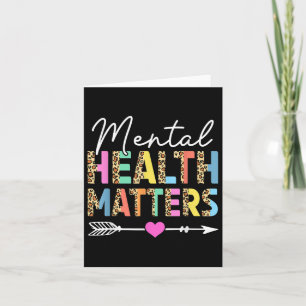 Tarjeta Navidades de cumpleaños Leopard Mental Health S Aw