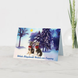 Tarjeta Navidades de Cute German Shepherd Pups