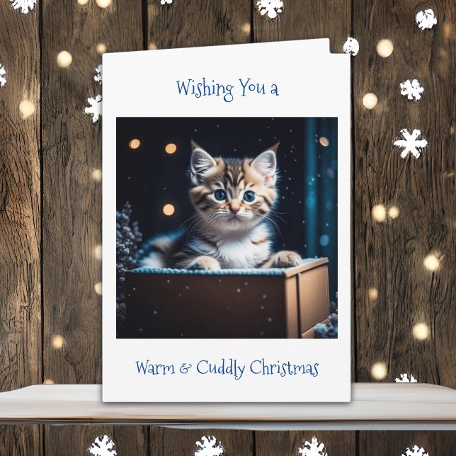 Tarjeta Navidades de Cute Kitten (Subido por el creador)