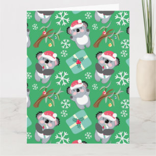 Tarjeta Navidades de Cute Koala