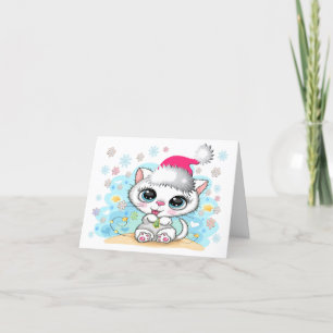 Tarjeta Navidades de Cutie Kitty Meowy