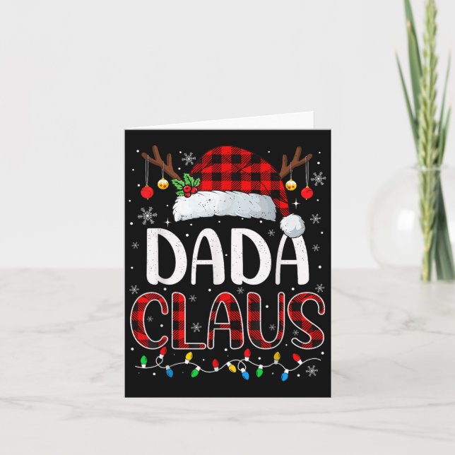 Tarjeta Navidades De Dadá Claus Encenden A La Familia Paja (Anverso)