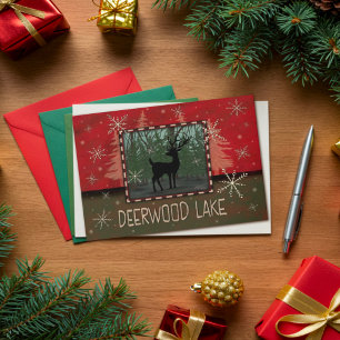 Tarjeta Navidades de Deerwood vencen la inespiritualidad r