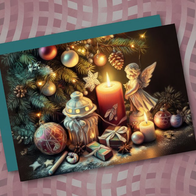 Tarjeta Navidades de dibujo de Pastel duro (Subido por el creador)