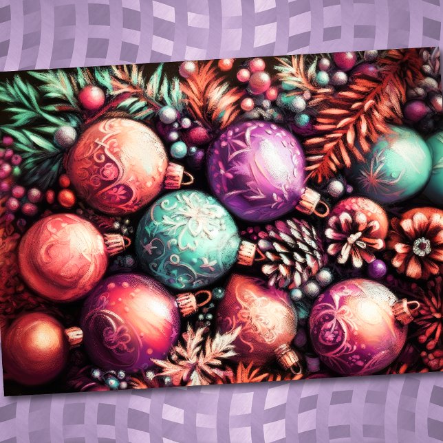 Tarjeta Navidades de dibujo del Pastel duro Motifs Peach (Subido por el creador)