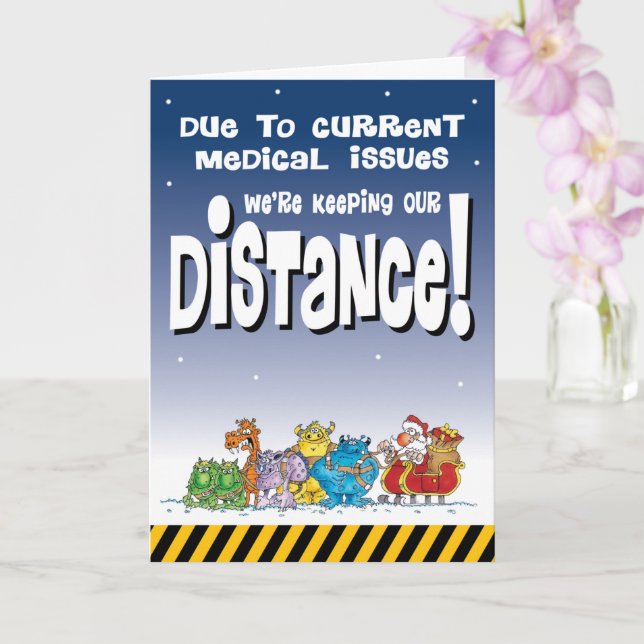 Tarjeta Navidades de distancias sociales (Orquídea)