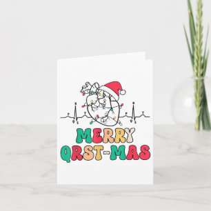 Tarjeta Navidades De Enfermería De Cardiología Ecg Anatomí