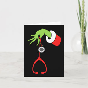Tarjeta Navidades de enfermería Stethoscope Enfermeras de