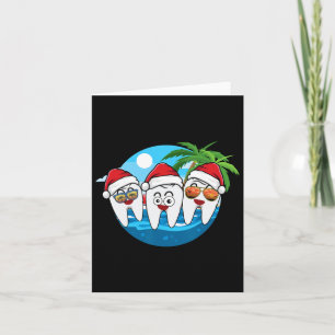 Tarjeta Navidades De Escuadrón Dental En Julio Tropical Be