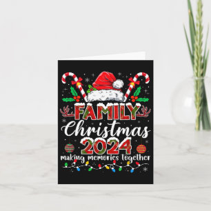 Tarjeta Navidades de familia 2024 Compitiendo con la diver