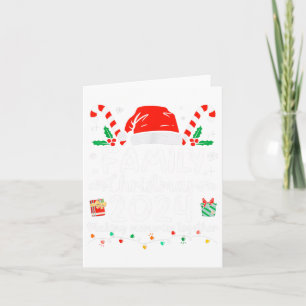 Tarjeta Navidades de familia 2024 Compitiendo con la diver