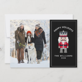Tarjeta Navidades de familia cuta Foto Hoiday Nutcracker