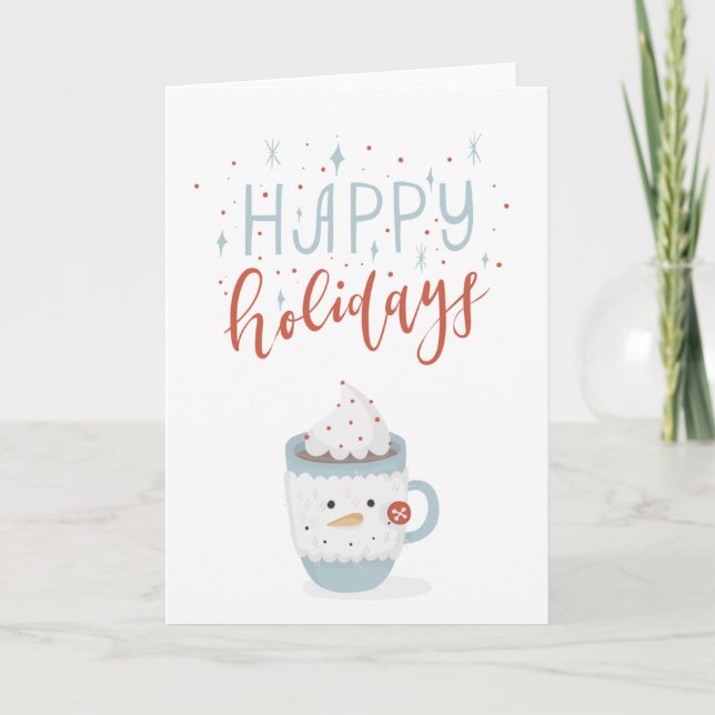 Tarjeta Navidades de Felices Fiestas (Anverso)