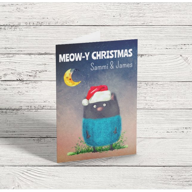 Tarjeta Navidades de felino (Subido por el creador)