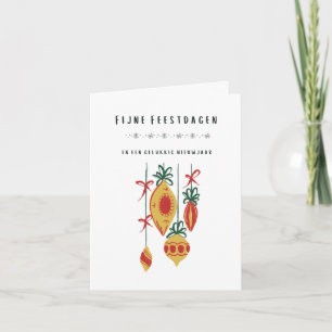 Tarjeta Navidades de Fijne Feestdagen (kerstkaart) Países 