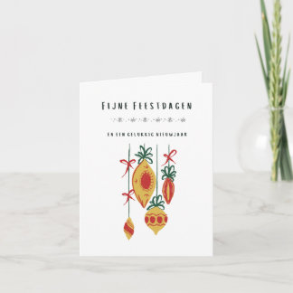Tarjeta Navidades de Fijne Feestdagen (kerstkaart) Países