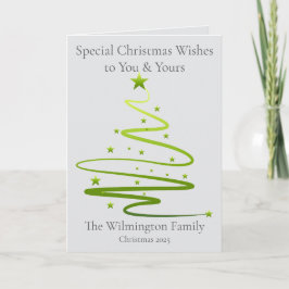 Tarjeta Navidades de fotografía de la familia Razzle Dazzl
