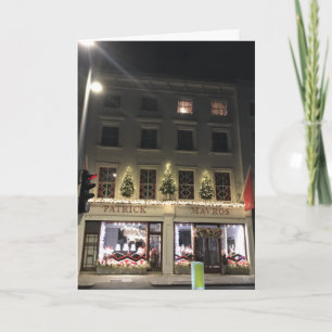 Tarjeta Navidades de fotografía nocturna de Londres Reino