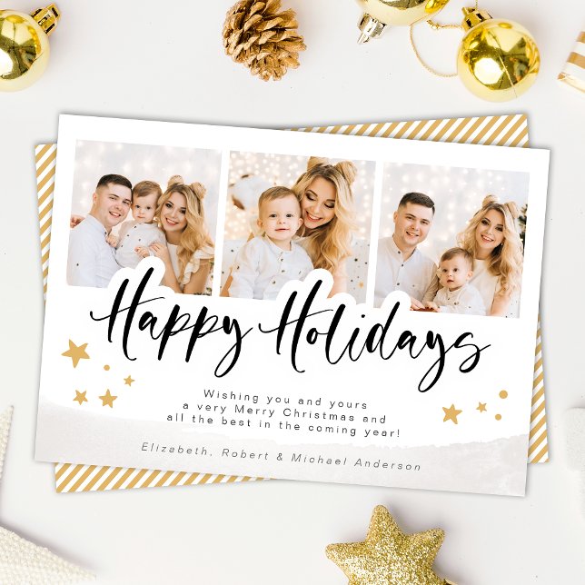 Tarjeta Navidades de Fotos Felices Fiestas Personalizadas (Subido por el creador)