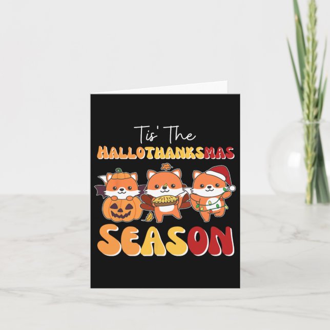 Tarjeta Navidades de Fox Halloween Tis' The Hallothanksmas (Anverso)